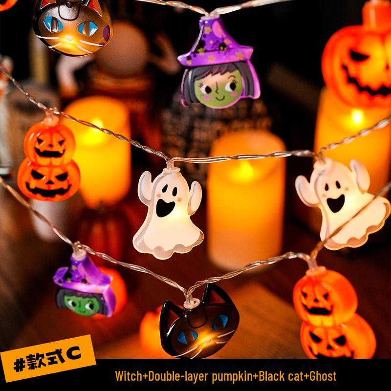 

Эксклюзивные светодиодные гирлянды в виде тыкв на Хэллоуин для праздничного украшения и трансграничных сцен 6m 40 LEDs Battery with Flash