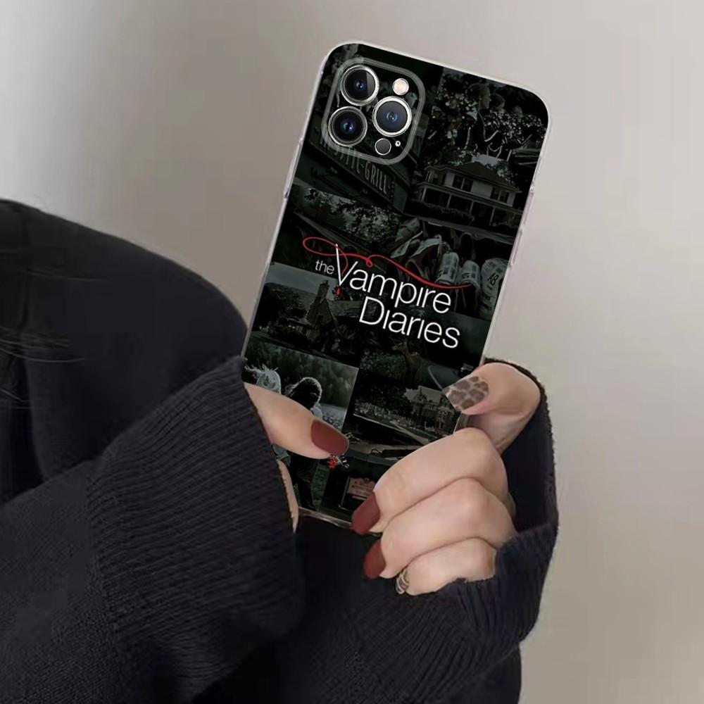 American Movie The Vampire Diaries Phone Case For IPhone 16 15 8 7 6 6S Plus X SE XR XS 14 11 12 13 Mini Pro Max Mobile Case