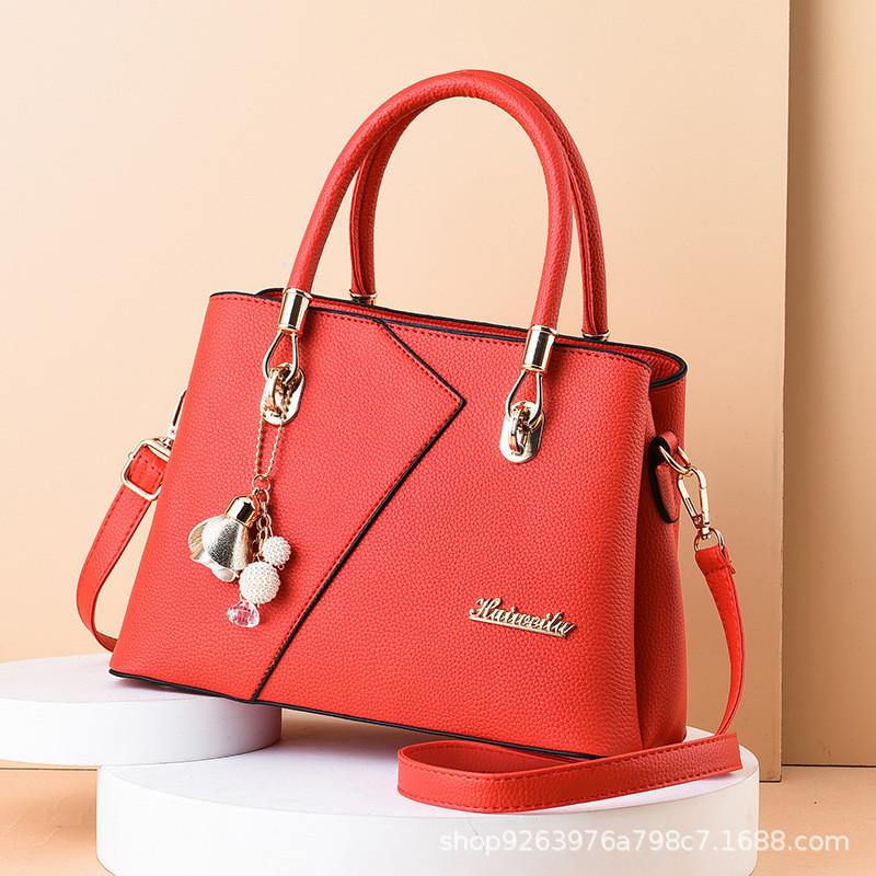 Stylish Pu Leather Handbag For Women With Retro European Design And Multiple Colors