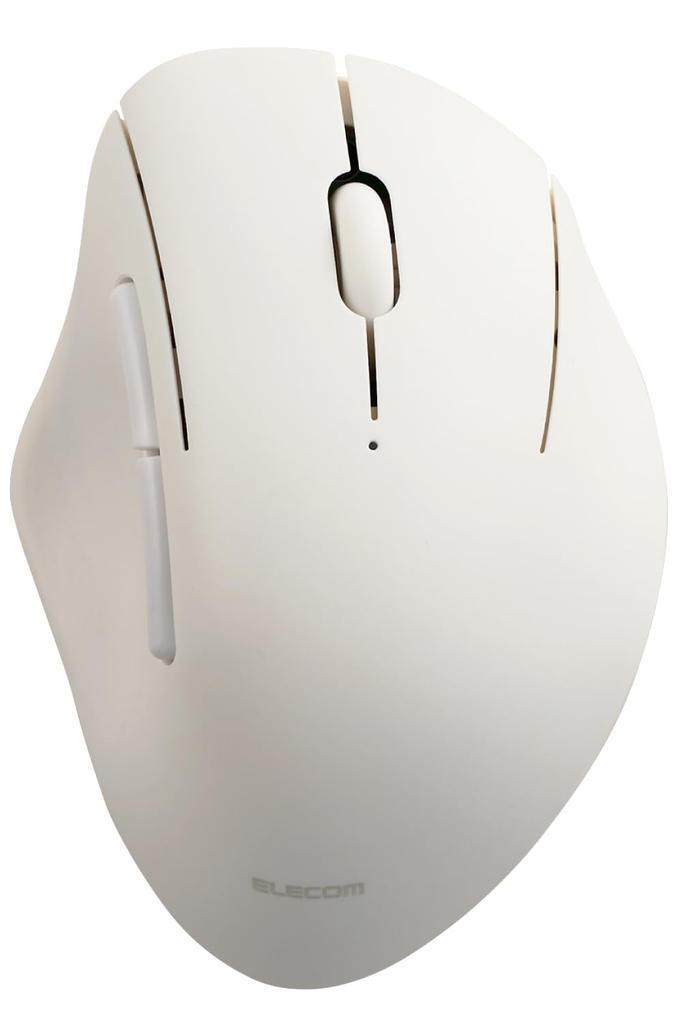 ELECOM SHELLPHA Wireless 5 Bluetooth and To 3 Mouse, Quiet, Buttons, 2.4GHz Compatible, Multi-Pairing (Up Devices), Small, White, M-SH21MBSKWH