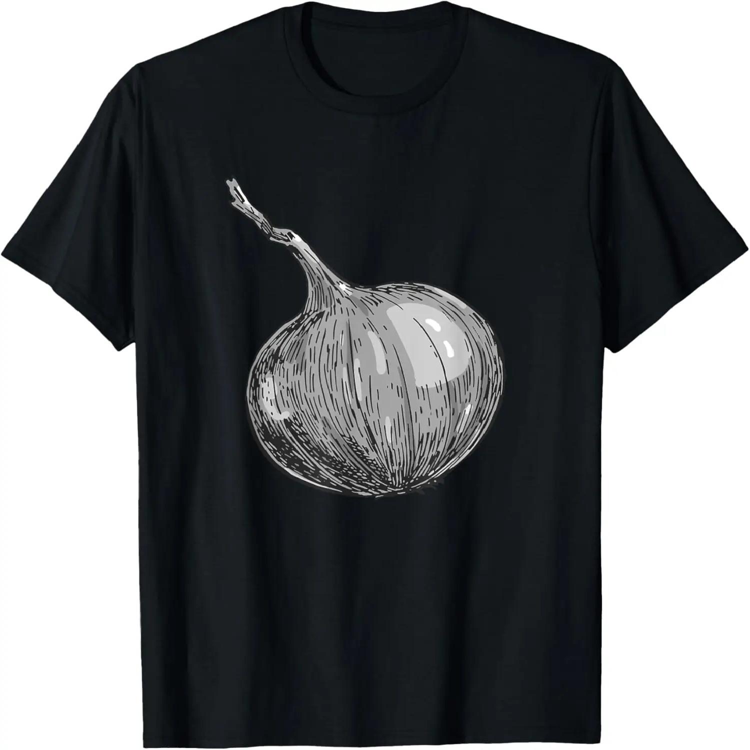 Onions, Retro Vegetables, Vegan, Vegetarian, Onion T-Shirt S