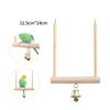 Pet Bird Swing Toys Parrot Wooden Swing Stand Pet Supplies Random Colorful Bird Swing