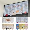 Animal Design Cartoon Door Curtain Self-Adhesive Non Perforated Home Decoration For Door , Window, Kitchen, Basement