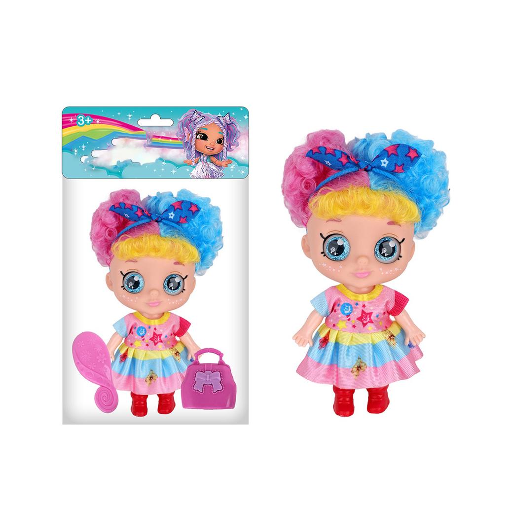 Sweetheart Doll Vinyl Doll 5D Eyes With Headwear Toy