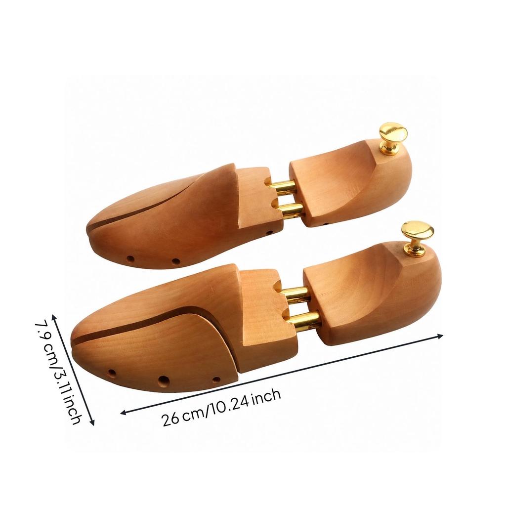 FullShape Shoe Tree with Construction Adjustable Wood Wooden for Everyday Footwear