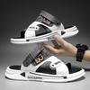Fashion CYYTL Mens Slippers Summer Casual Shoes Beach Sandals Outdoor Slides Leather Walking Comfort Designer Fashion Lightweight Luxury