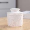 Keep Fresh Ceramic Butter Crock Large Capacity Butter Storage Container Round Butter Box  Farmhouse