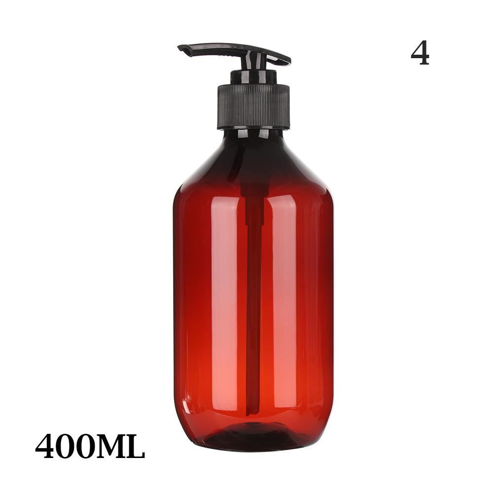 Shampoo Shower Gel Brown Pump Container Hand Sanitizer Soap Dispenser 100ml-500ml Liquid Storage Container Home Bath Supplies