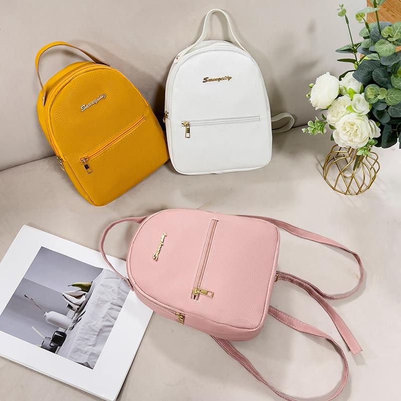 Mini backpack, small bag, women's casual small backpack.