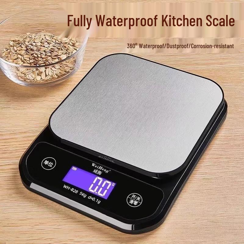 

Jinmiao 10kg/1g Waterproof Electronic Kitchen Scale