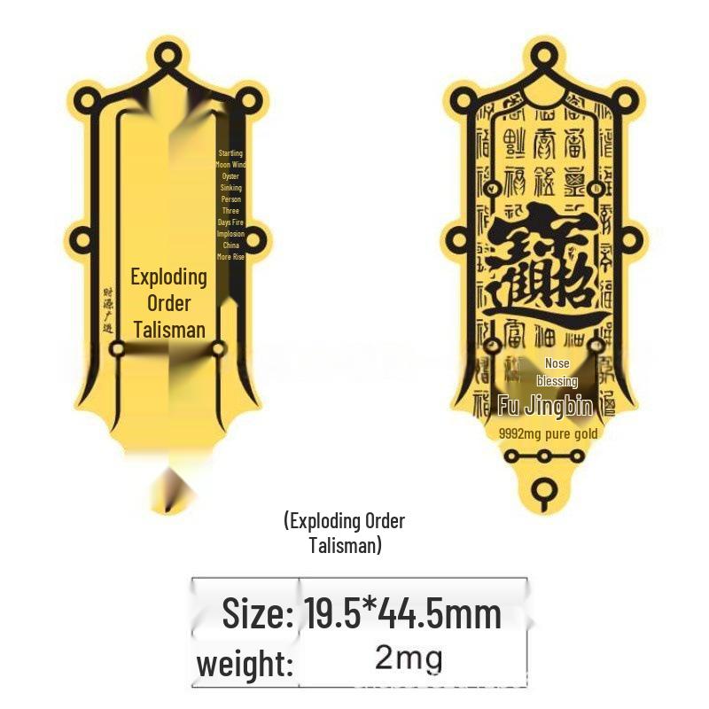 Creative Gold Sticker for Mobile Phones and Refrigerators - Wealth Card Gift