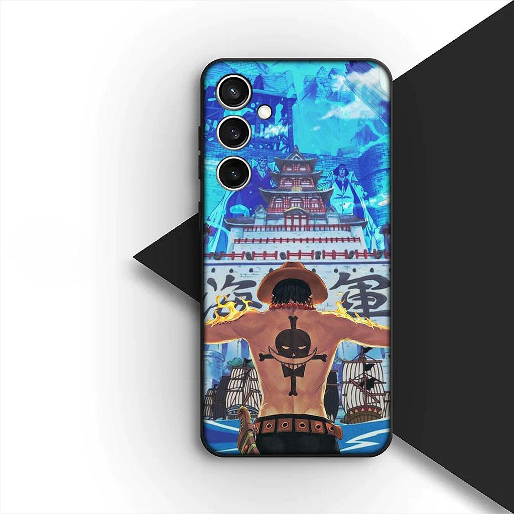 Red Hair One Luffy Pieces Shanks Phone Cover for Samsung Galaxy S25 S24 S23 FE Ultra Plus S7 Edge S25+ S23+ A56 5G Soft Case Galaxy S7 edge