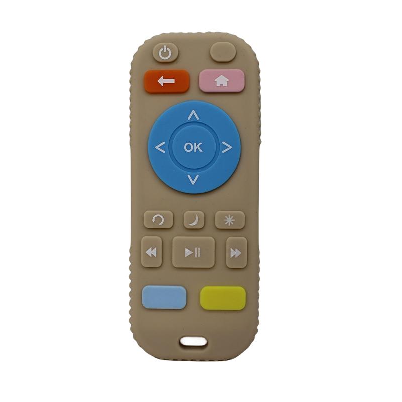 Infant remote control teether baby anti-eating hand teething stick cartoon soothing toys cognitive plaything