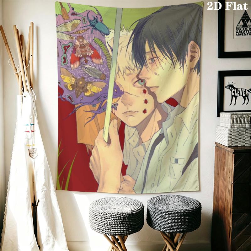 The Summer Hikaru Died Wall Tapestry Aesthetic Wall Hanging Printed Fabric Blanket Decorative Tapestries for Bedroom Living Room Home Decor