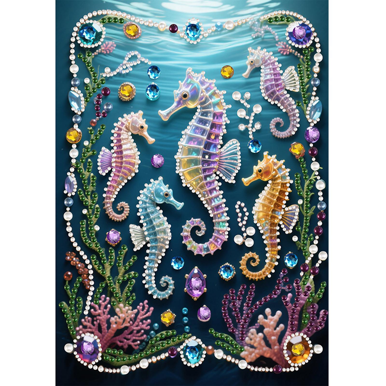 

Animal Special Shaped 5D DIY Partial Drill Diamond Dots Pearl Gem Painting Home Decor Pearl Art Painting Set 11.81x15.75in