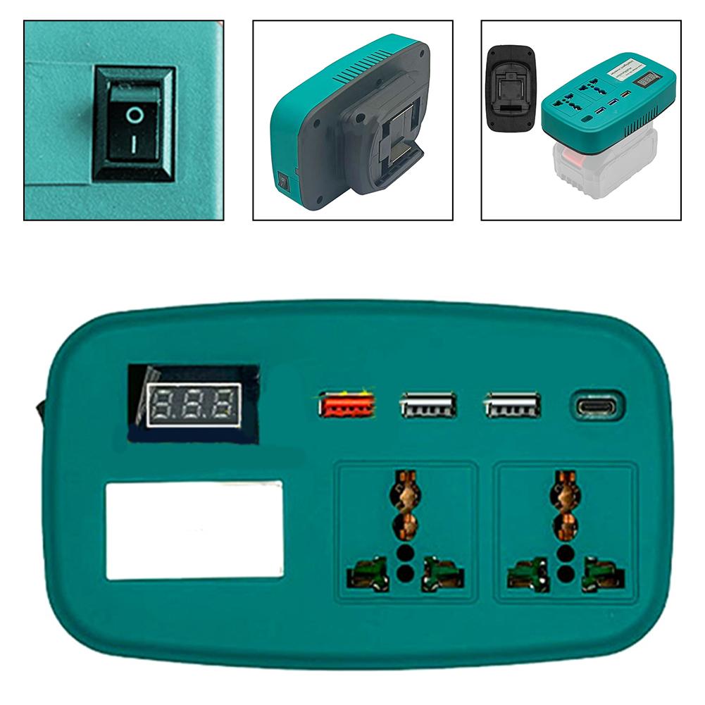 120W Lithium Battery Inverter DC To AC 220V Power Supply Inverter Adapter For M-akita Intelligent Inverter Outdoor Car Power