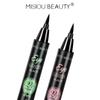 Misiou Beauty Double-ended Seal Eyeliner, Quick-drying, Waterproof, Long-lasting, Non-smudged, Ultra-fine 2-in-1 Eyeliner Liquid Pen for Open Corners