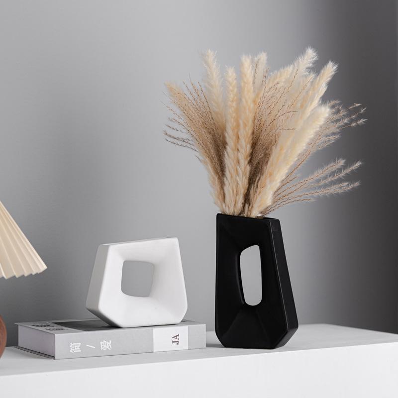 Kreative Matte Keramikvase Trendige Mode Nordischer Stil Heimdekoration Leichter Luxus Desktop Ornament