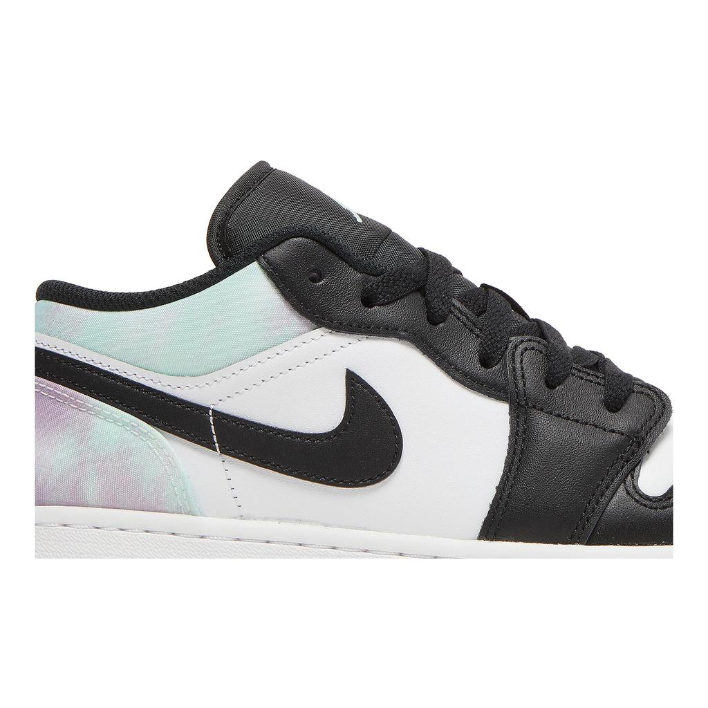 Air Jordan 1 Low SE Grade School 'Tie Dye' (Unisex) White / Mint Foam / Black Kids' Basketball Shoes DQ2514 100