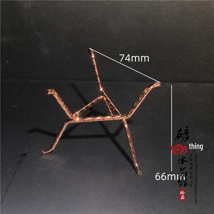 Crystal Stone Metal Bracket Alloy Display Shelf Decor