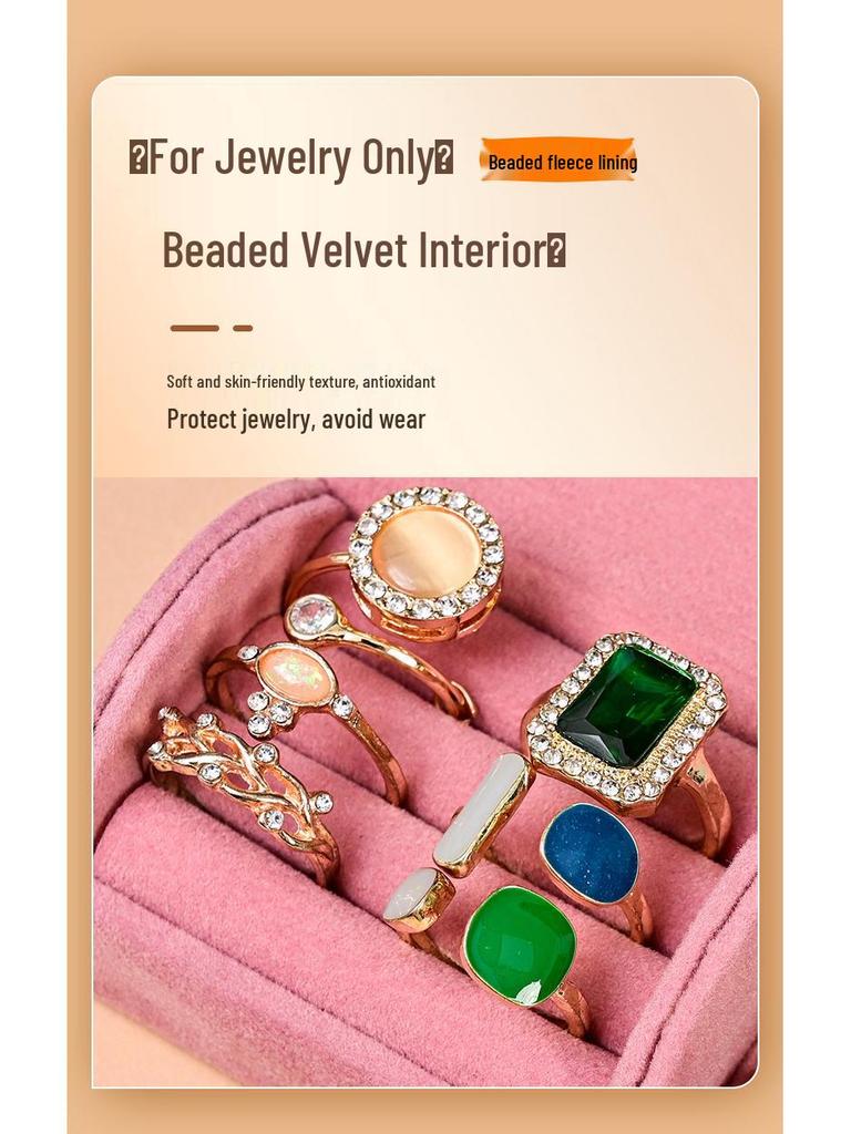 Minimalist Travel Jewelry Box for Rings & Earrings