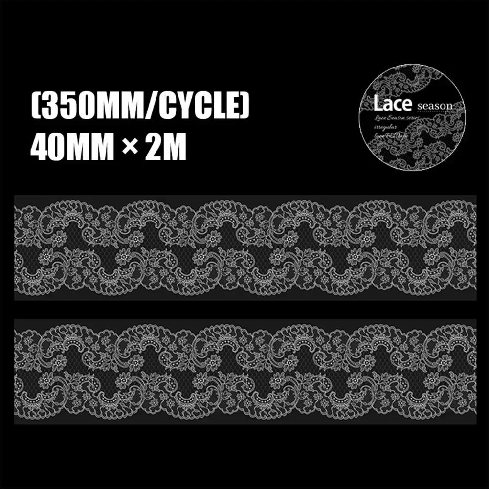Retro Lace PET Washi Tape Diary Decoration Washitape Cinta Adhesiva Decorativa Scrapbooking Supplies Masking Tape