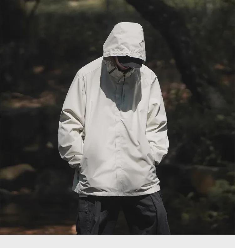 Men's Black Warrior Windproof Waterproof Jacket - Outdoor Mountain Climbing Autumn Outerwear