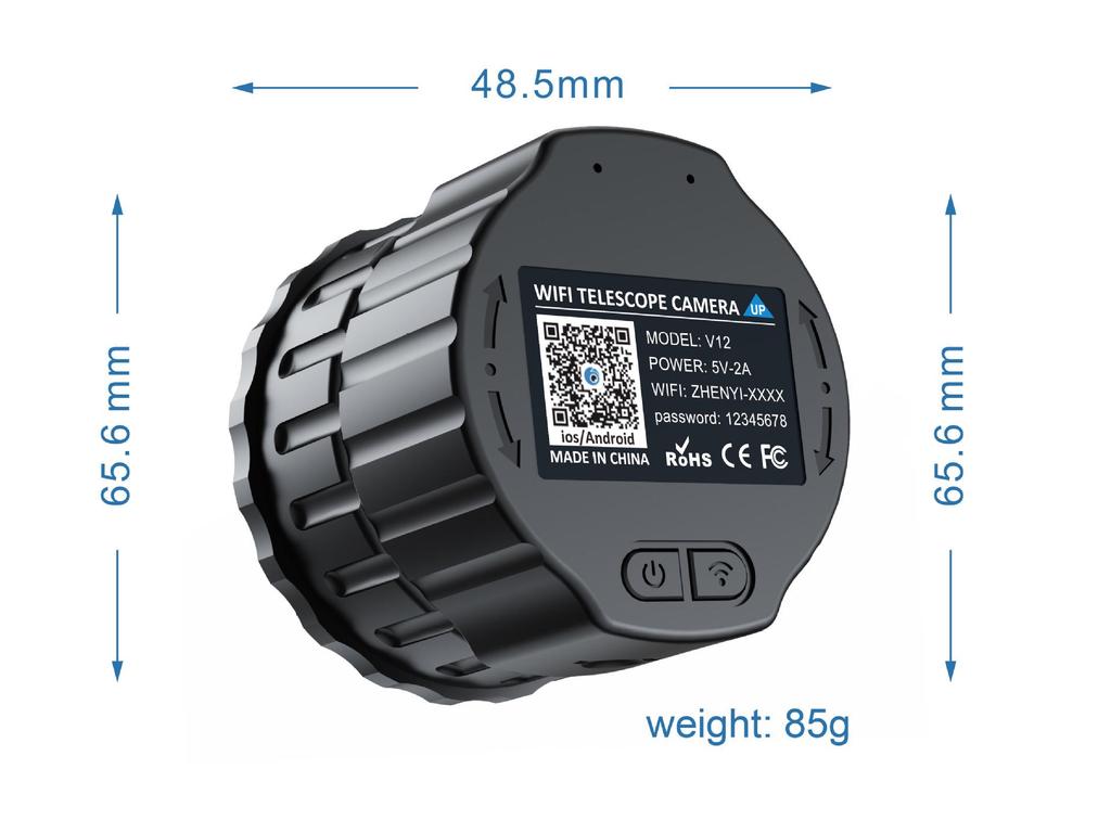 Universal HD WiFi Electronic Eyepiece for Birdwatching & Astronomy