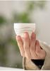 5-1pcs Mutton-fat jade porcelain Teacup Ink Mountain Master Cup Small Tasting Tea Bowl Arhat Personal Mug Zen Kung Fu Teaware