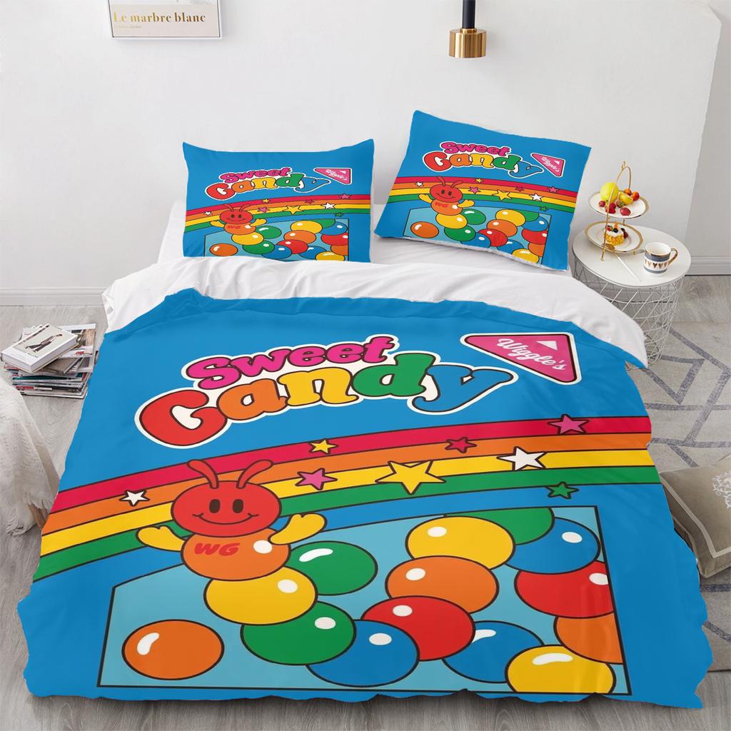 Wiggle Wiggle Duvet Cover Set Comforter Bedding 3D Children'S Bedding Set 3-Piece 1 Quilt Cover King Size