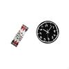 Festive Winter Table Decor with Reusable Christmas Tablecloth And Modern Acrylic Wall Clock Ornament