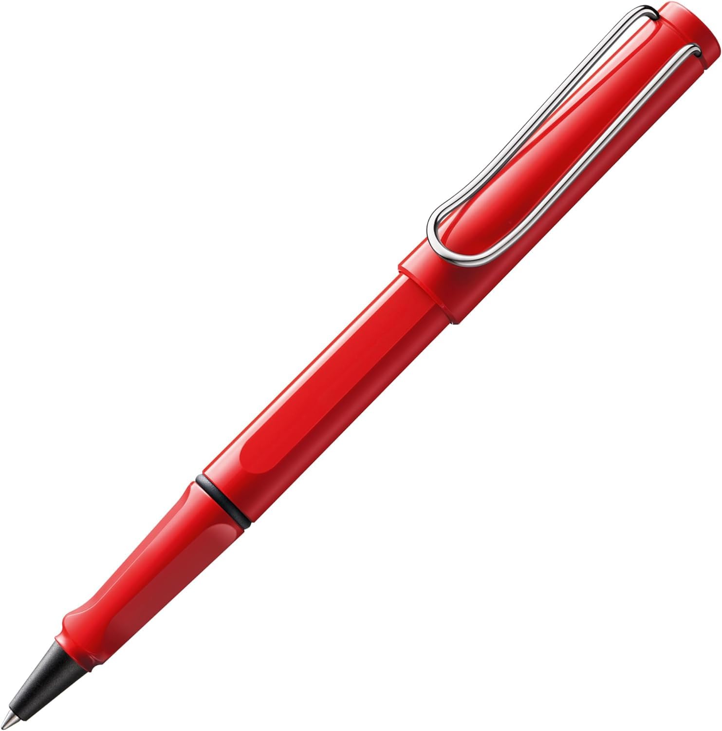 

LAMY Safari Red Rollerball Pen Ergonomic Medium Line Width Comfortable for Long Writing Times Made from Durable ASA Plastic Includes Black LAMY M 63