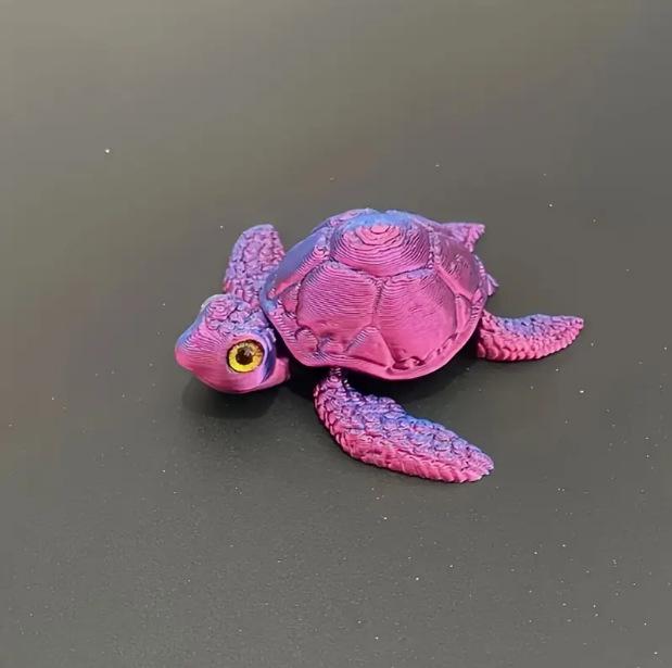 3D-печатная фигурка черепахи, игрушка с подвижными суставами - Креативная, шарнирная модель