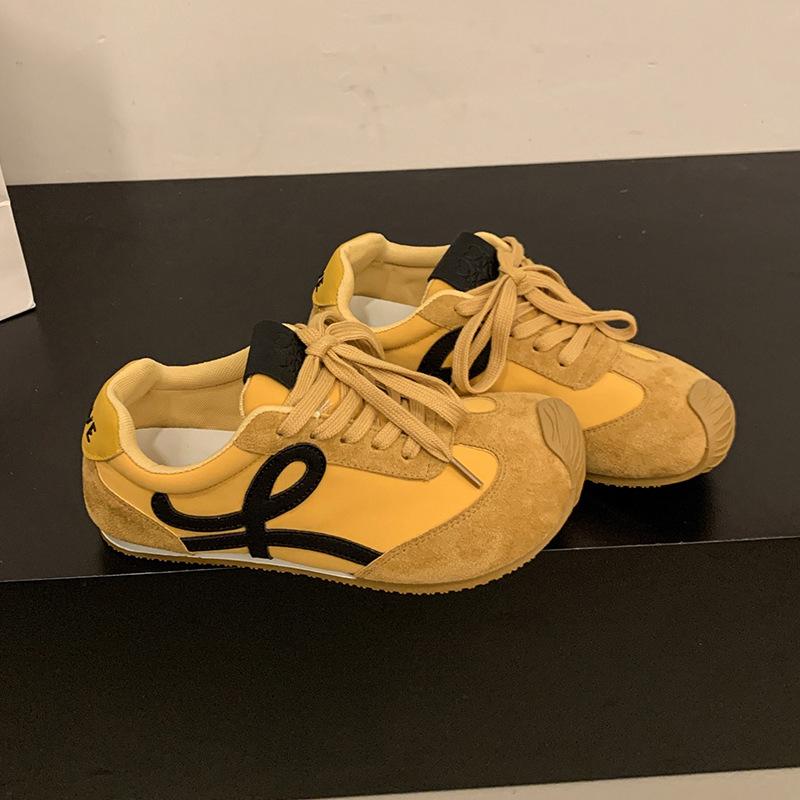 Yang Mi Has the Same Ballet Training Shoes for Women's 2025 Spring New Casual Sports Shoes, Advanced Color Matching Forrest Gump Shoes for Women