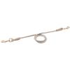 Color Reflective Dog Lead for Small Dogs Reflective Thread for Multiple and Outings Monchéri [Mixed Lead] (Medium/Cream) Dogs, Walks,