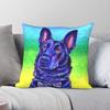 Black German Shepherd Dog Square Pillowcase Polyester Linen Velvet Pattern Zip Decor Pillow Case Bed Cushion Cover X