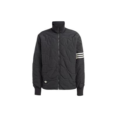 Originals Trefoil Striped Colorblock Logo Zip-Up Cotton Jacket Men Jacket Black HR8696