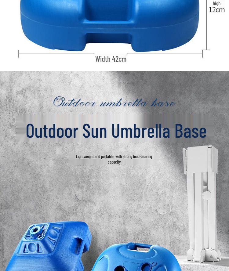 Large Outdoor Umbrella Base for Beach with Water Injection Feature