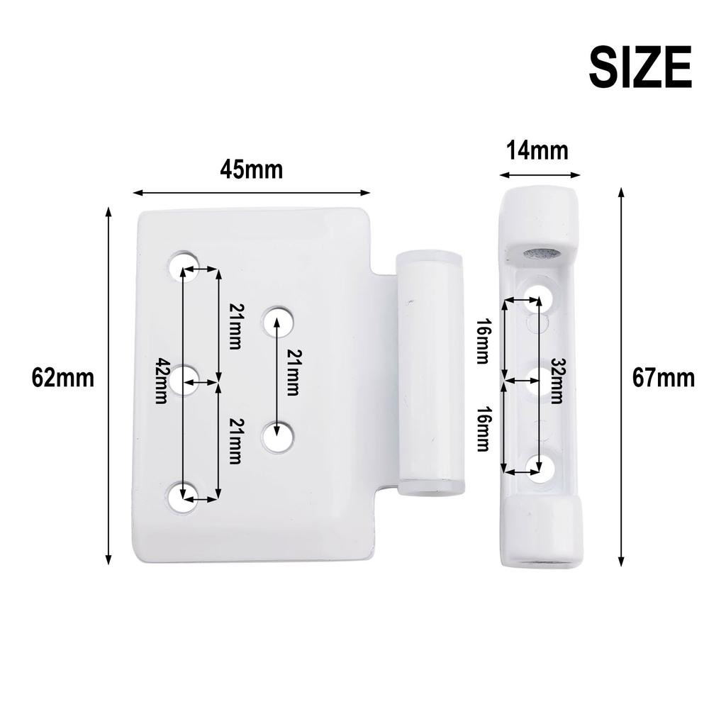Door Casement Flag Hinge Plastic Steel Door Hinges Heavy-Duty Inner And Outer Side-Swing Balcony Door Window Hinges Hardware
