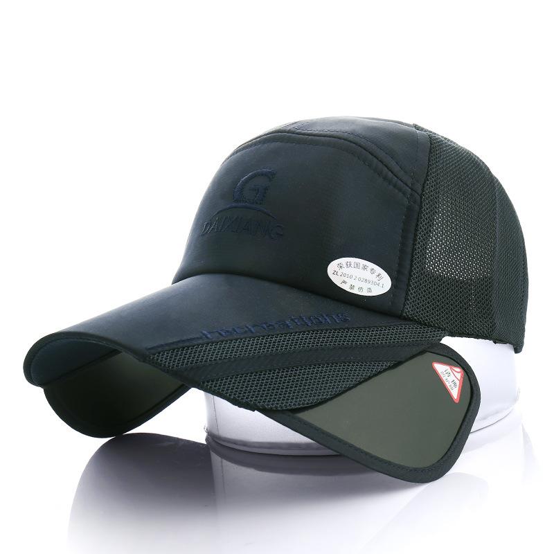 Dai Xiang cap summer thin female UV protection cap sun retractable UV mirror baseball cap outdoor couple