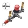 Workshop Pump Parts Aluminum Bracket Red Cap Push-pull Valves Regulator