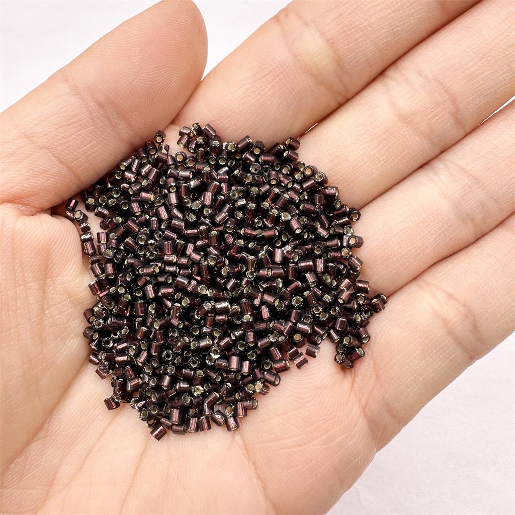 1000Pcs 2mm Bead Bracelet Beading Chain Beads Glass Tube