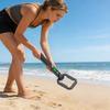 Handheld Metal Detector Waterproof Foldable Treasure Finder Built-in Compass Gold Detector For Jewelry With Audible And