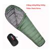 For 600g/800g/1000g Filling White Duck Down Adult Mummy Sleeping Bag Ultralight Outdoor Camping Tourist Portable Keep Warm Winte