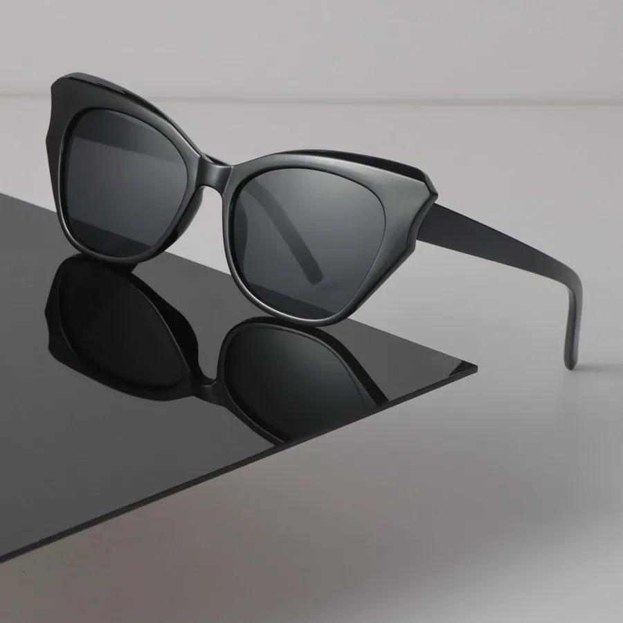 Fashion Sunglasses Women Men Cat Eye Mirror Clear Retro Eyewear Sexy Designer Brand Black Sun Glasses For Female Male
