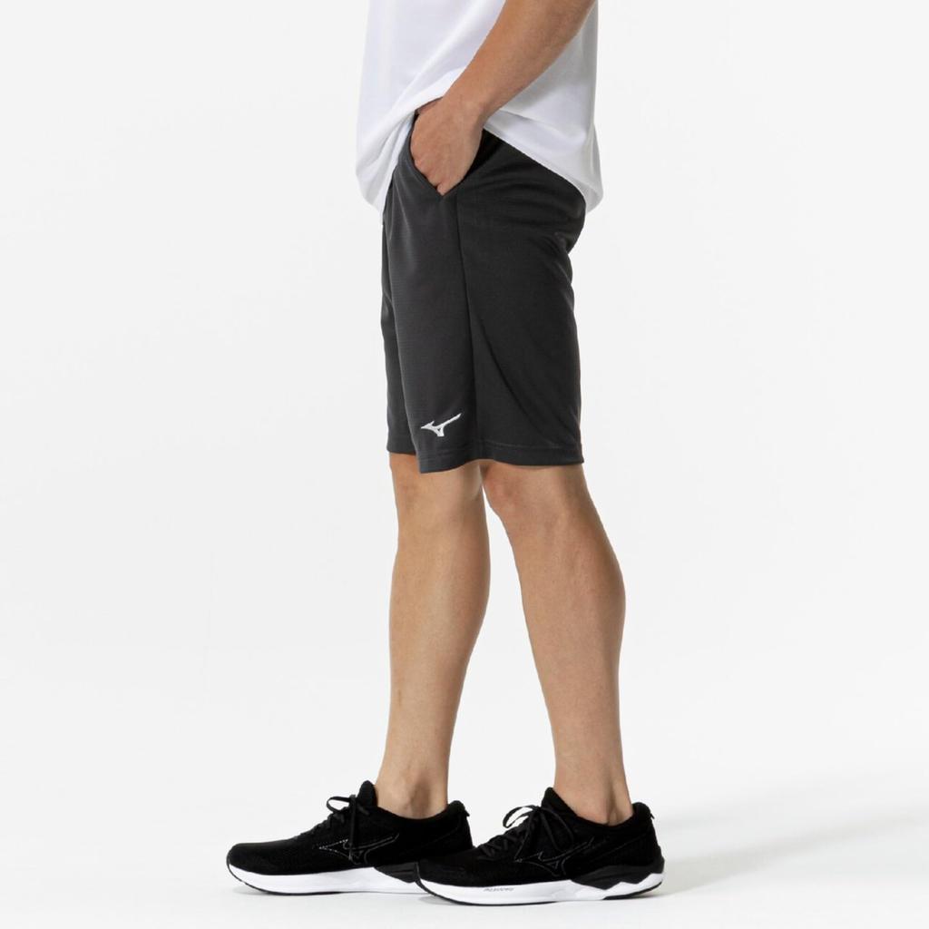 Mizuno NaviDry Knit Training UV UPF Current Model Charcoal XL Shorts, Sweat-Wicking, Quick-Drying, Protection, 15, (32MDC190), Men's, Gray/Silver,