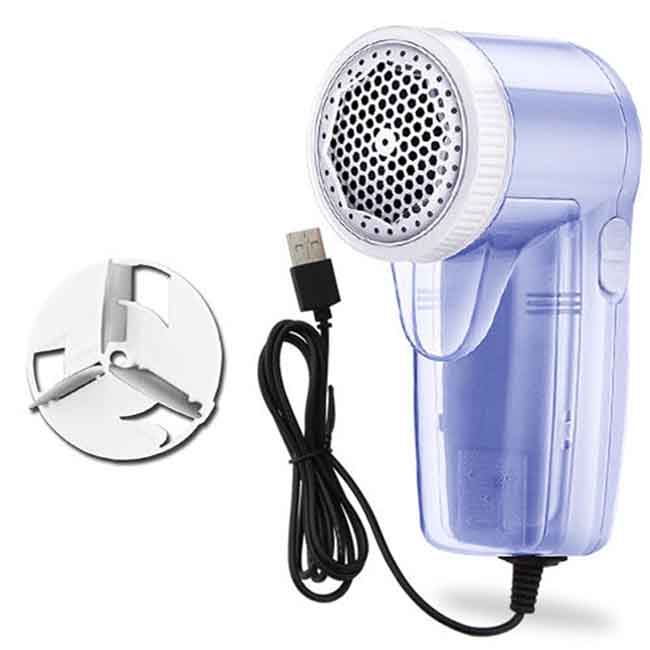 

1 шт. портативное прочное устройство для удаления ворса USB зарядное устройство для ковров, штор, свитера, одежды, средство для удаления ворса, домашнее средство синий