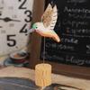Wooden Handcrafted European Style Hummingbird Desk Decor With Painted Finish For Gifts And Home Decor