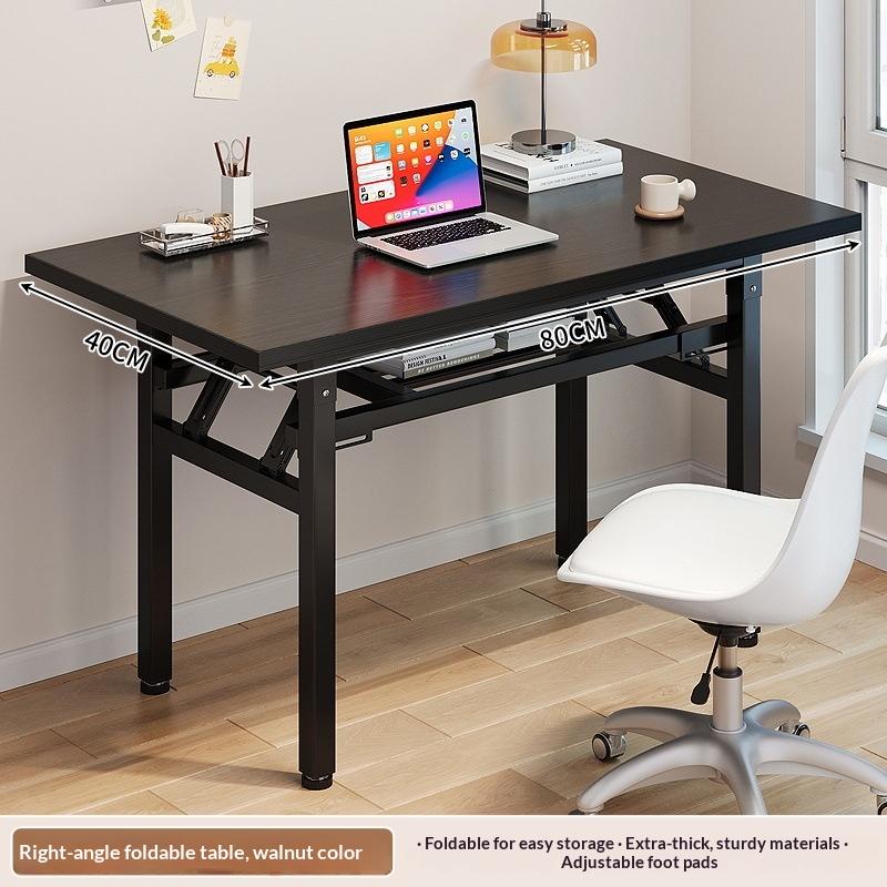 1Pcs Simple Long Rectangular Office Desk Portable Folding Meeting Table Thickened Computer Dining Training Desk Dinning Table