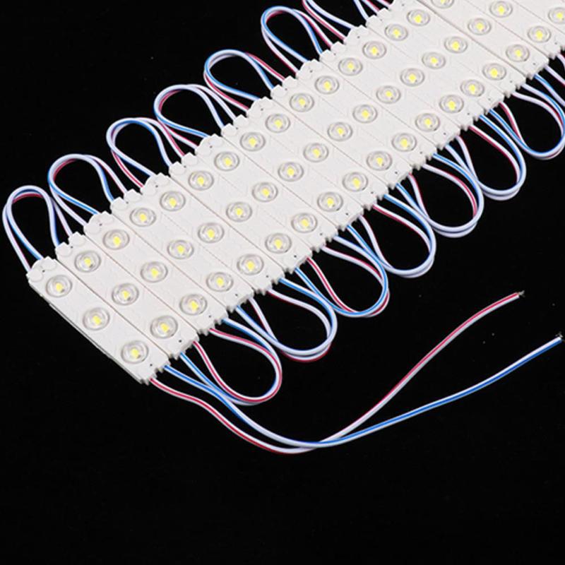 20 Stück Dc12V 2835 Smd 3 LED Module Injektion Wasserdicht Ip67 Dekorativ 2835 Hartstreifen Bar Licht Lampe Kaltweiß